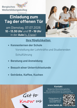 Tag der offenen Tür am 07.07.2026