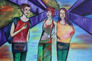 5.Semester Cecille Schwung 2013 Gruppenbildnis Expressionismus.jpg