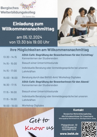 Willkommensnachmittag