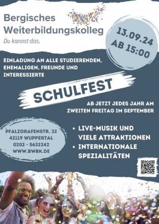 Großes Schulfest am 13.09.24 als Start einer jährlichen Tradition